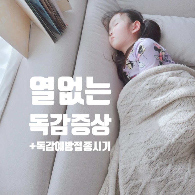 열없는 독감증상 독감예방접종 기침해서 알아봄