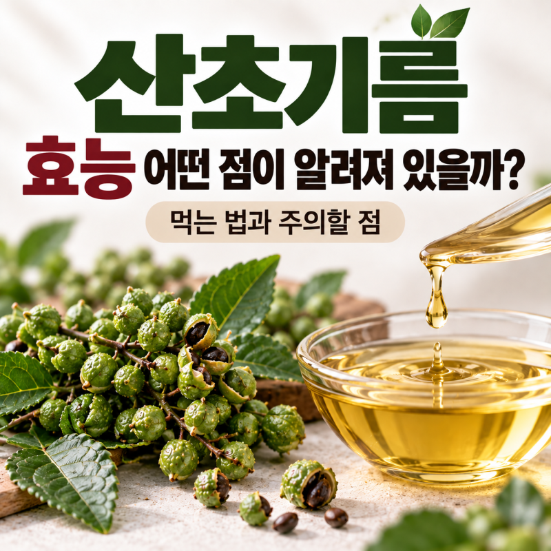 [산초기름 효능]어떤 점이 알려져 있을까? 먹는 법과 주의할 점