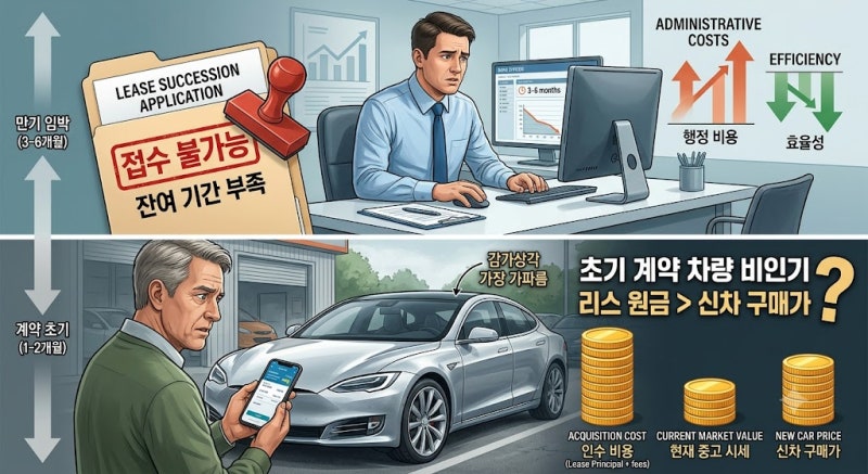 자동차 리스 승계 안되는 차량의 5가지 공통점과 거절 사유 총정리