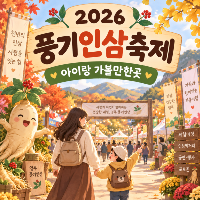 2026 영주 풍기인삼축제 아이랑 가볼만한곳 일정·체험 총정리