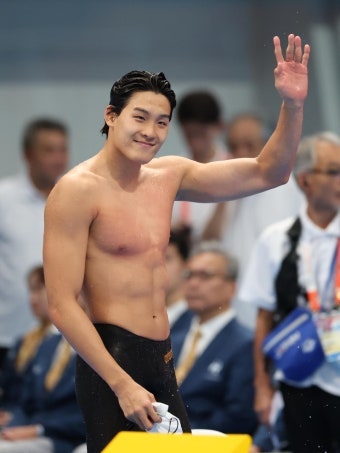 아시안게임 신기록 金 김영범, 195cm '피지컬 괴물' 정체 뭐길래