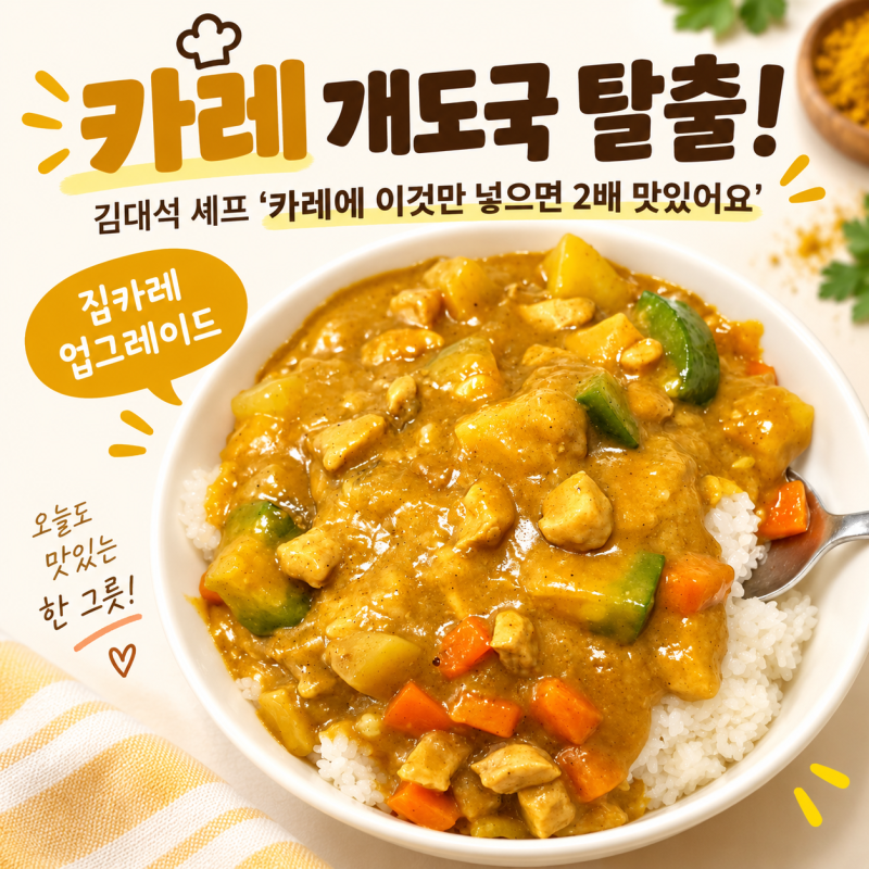 카레 개도국 탈출! 김대석 셰프 ‘카레에 이것만 넣으면 2배 맛있어요’