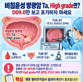 [2026 비침윤성 방광암 Ta] High Grade 일반암 진단비(C67) 100% 수령법