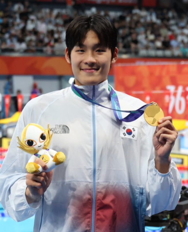 김영범 수영 금메달! 자유형 50m 21초66, 하루 두 번 대회 신기록