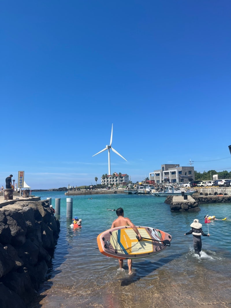 제주도의 여름은 길다, 9월 제주 바다 수영 [금능해수욕장, 월령포구]