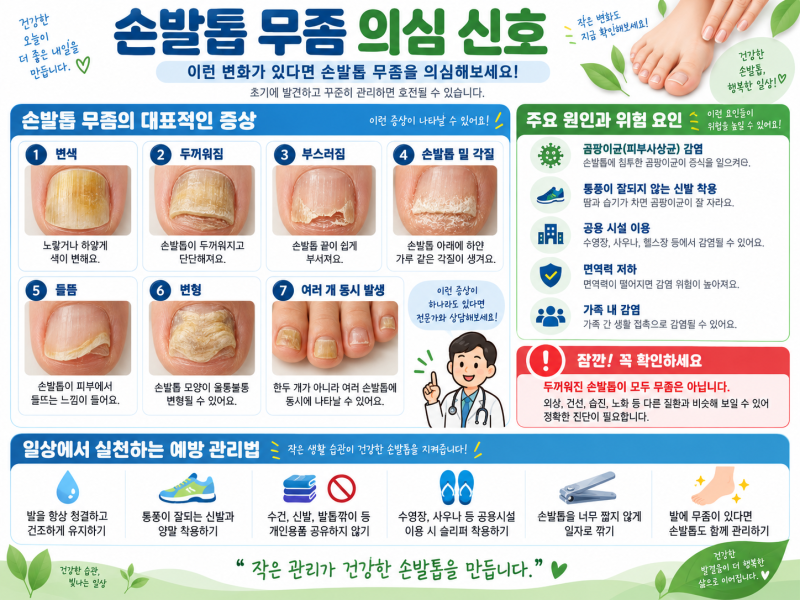 손,발톱 무좀 원인과 치료방법
