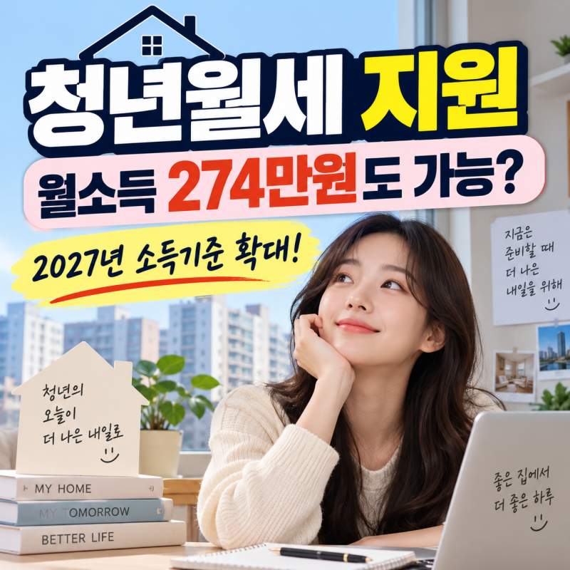 청년월세 지원, 월소득 274만원도 가능? 소득기준·지급기간 달라진 점