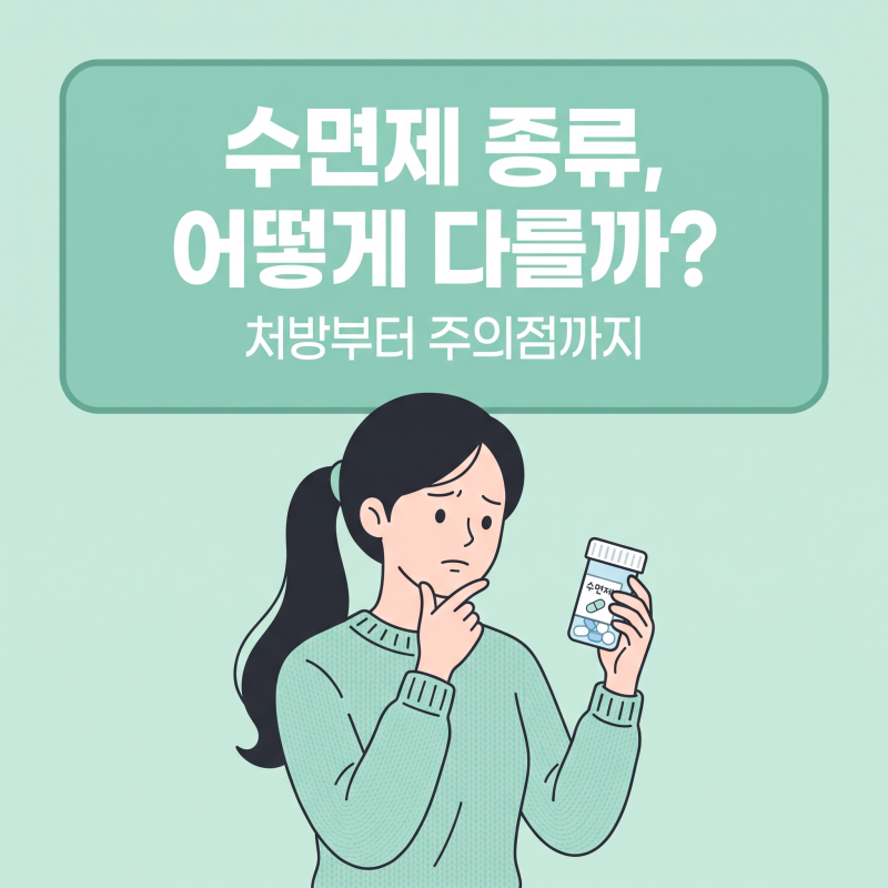 수면제 종류와 성분별 차이 총정리: 졸피뎀부터 벤조계열·멜라토닌까지