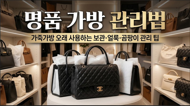 명품 가방 관리법｜가죽가방 오래 사용하는 보관·얼룩·곰팡이 관리 팁