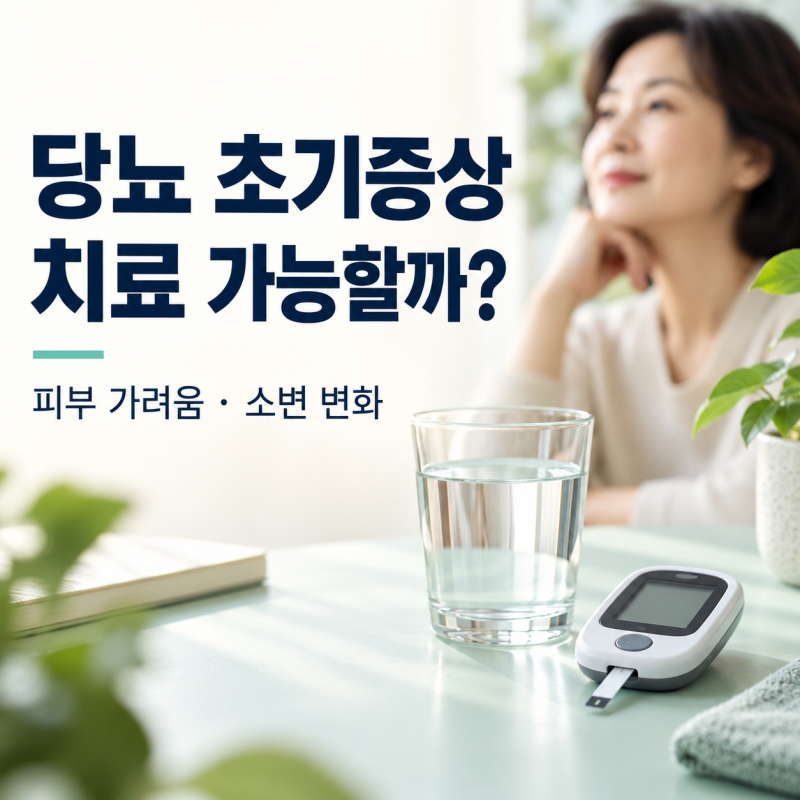 당뇨 초기증상 치료 가능할까? 피부 가려움·소변 변화까지 알아보기