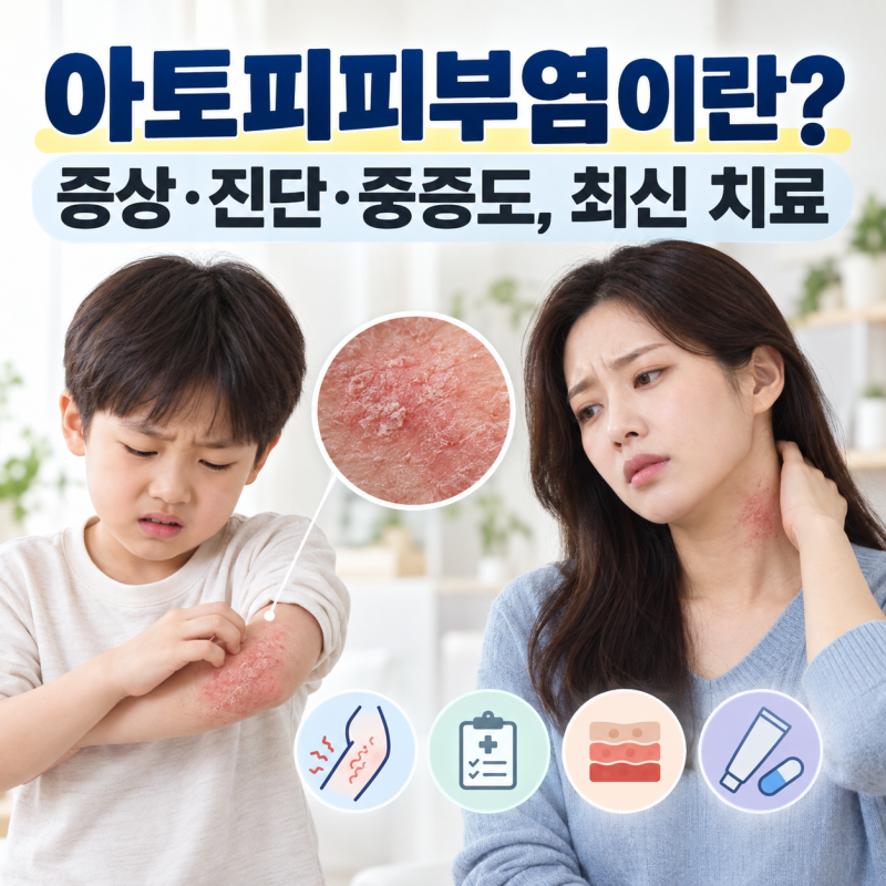 아토피피부염이란? 증상·진단·중증도부터 최신 치료제와 알레르기 관계까지