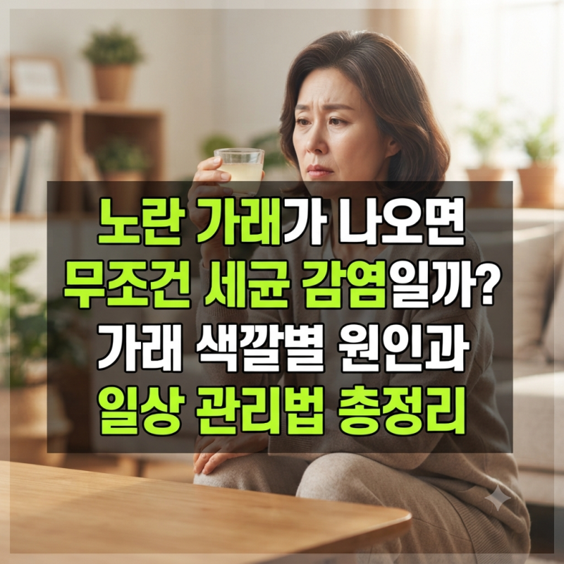 노란 가래가 나오면 무조건 세균 감염일까? 가래 색깔별 원인과 일상 관리법