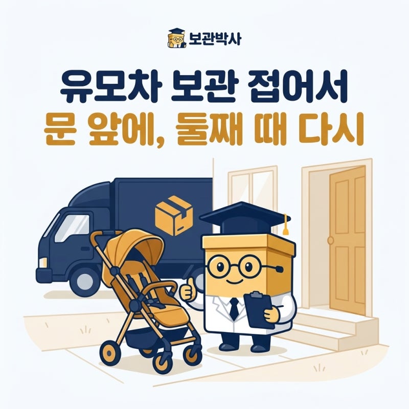 유모차 보관 둘째 계획까지 접어서 맡기는 법과 요금