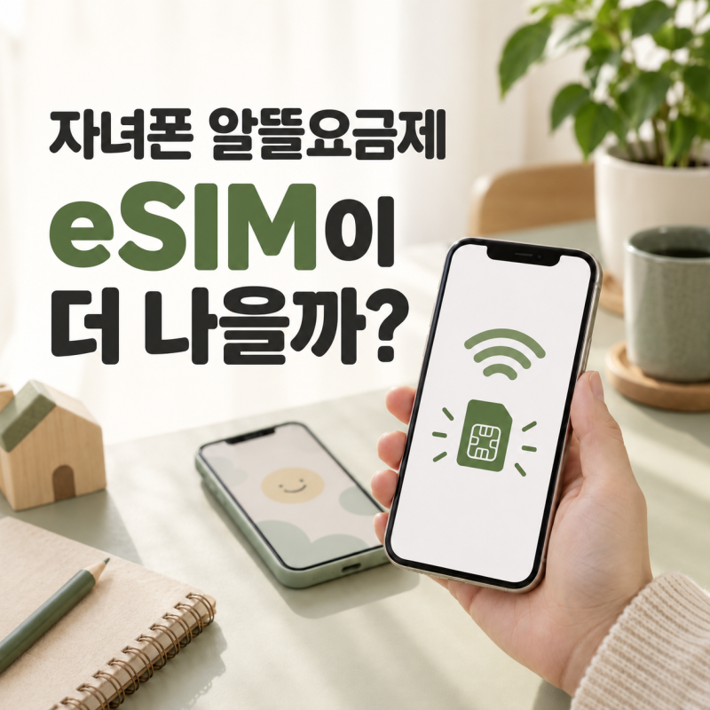 프리티 알뜰폰 eSIM 개통 후기, 자녀 아이폰 15GB 월 4,400원 가입