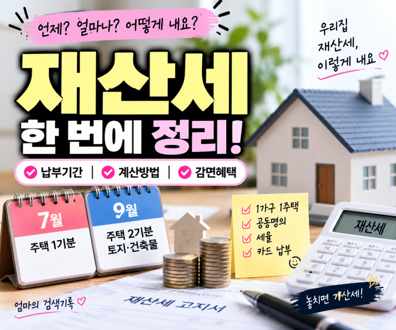 9월 재산세 또 내라고?｜2026 납부기간·대상·납부방법 총정리