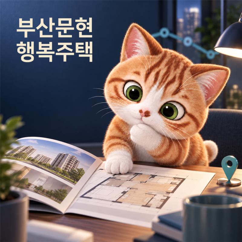 [부산문현 행복주택] 16분 도보역·39㎡/44㎡ 임대조건