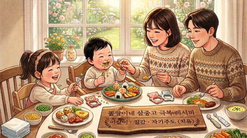 10개월 11개월 12개월 이유식 거부 해결법: 삼중고(치통·질감·자기주도) 극복 후기