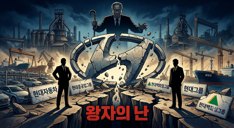 [재벌사 총정리] 현대그룹 왕자의 난, 정몽구 vs 정몽헌, 한 편의 드라마 같았던 현대그룹 경....