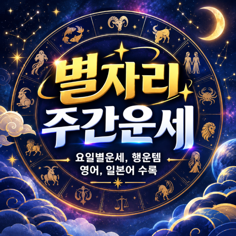 [주간운세ㅣ오늘의운세] 9월 21일~9월 27일 주간 별자리운세 & 글로벌 행운 가이드 (영어·일본....