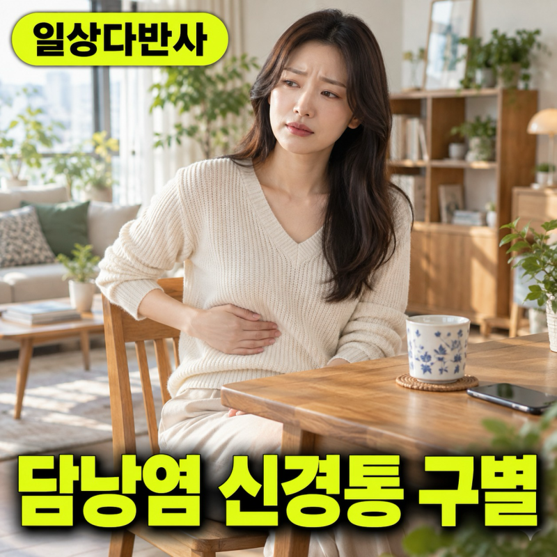 오른쪽갈비뼈아래통증 원인 5가지와 반드시 병원에 가야 하는 위험 신호