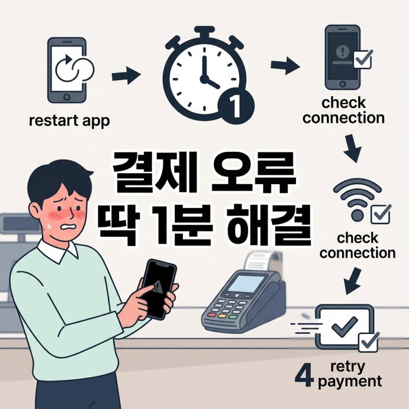 계산대에서 당황! 삼성페이 먹통일 때 1분 해결 순서