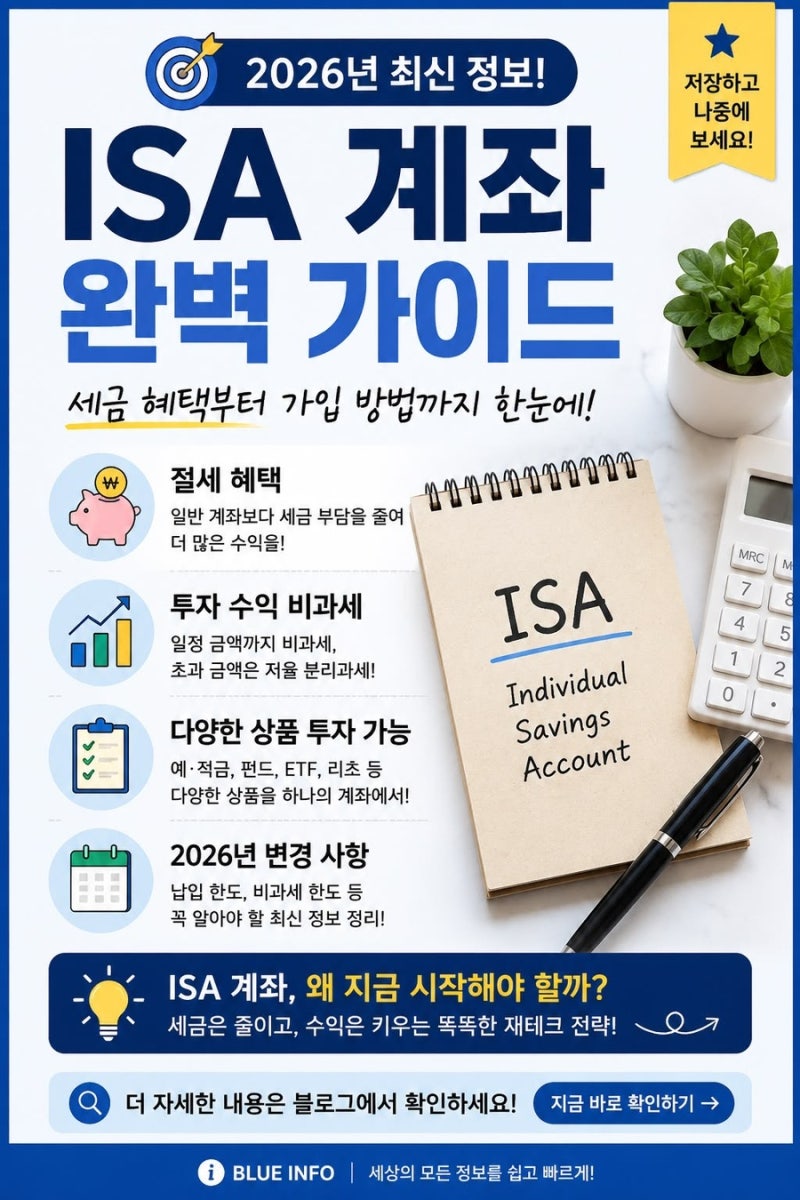 ISA 계좌란?｜비과세 혜택부터 납입한도·가입조건까지 쉽게 정리