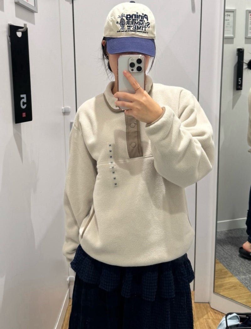 [FW 유니클로 신상 미리보기] SNS 대란템 후리스 버튼업 & 후디 T 실착 비교 (M/L 컬러·사이즈 고....