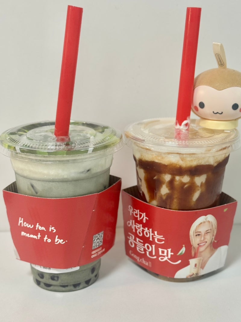 오늘 출시된 공차 가을 신메뉴?! 밤크림 밀크티 쑥크림 밀크티 솔직후기