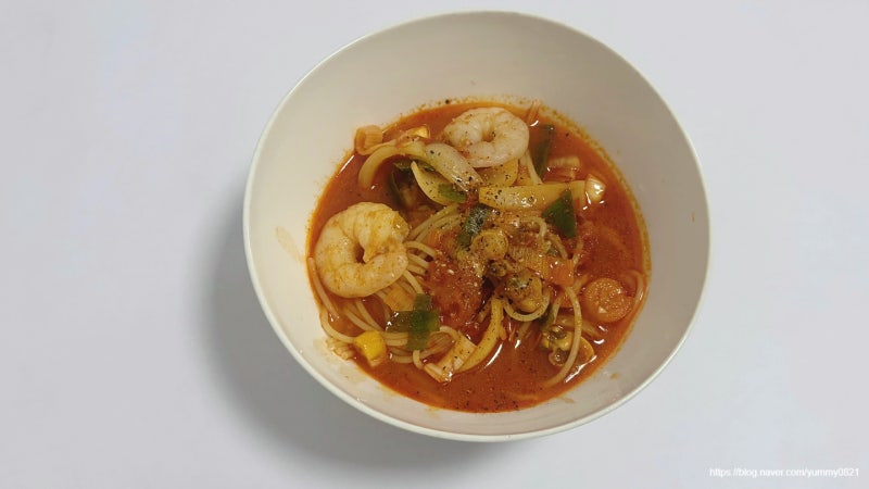 토마토 해장 파스타 1인분 레시피