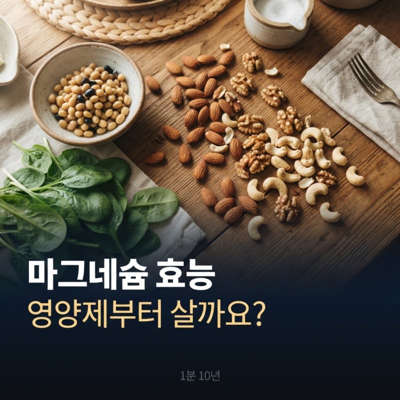 마그네슘 효능, 잠 안 올 때 영양제부터 살까요? 음식과 복용약 먼저 보세요