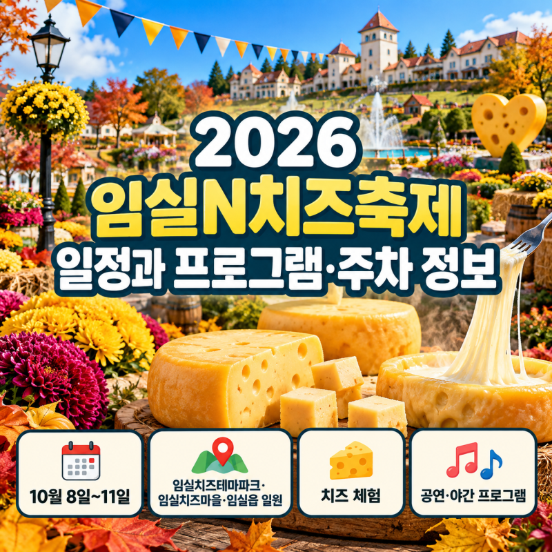2026 임실N치즈축제 일정과 프로그램·주차 정보