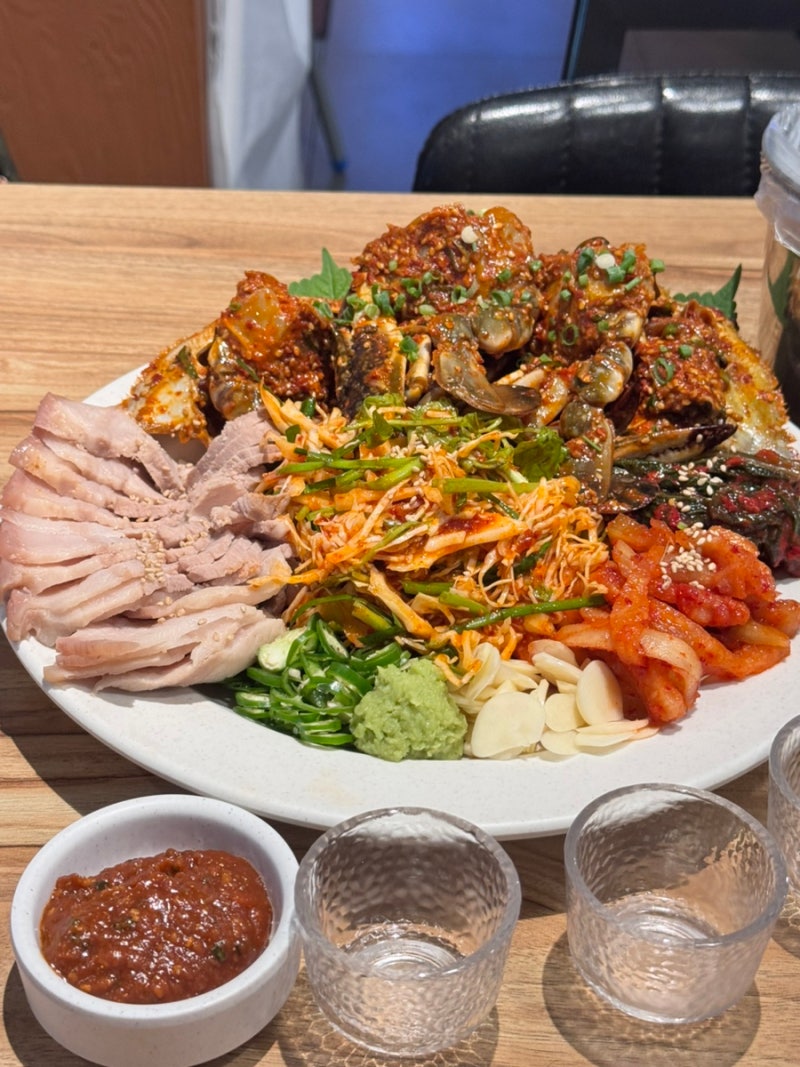 고잔동 술집 안주가 꽃게 보쌈 후기 안산 안주 맛집