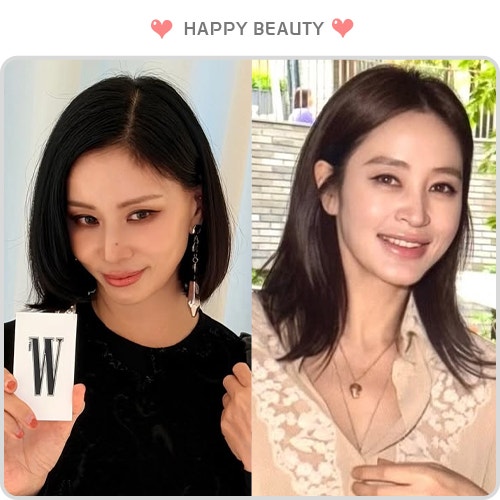 고소영 김혜수 가을 메이크업 헤어, 시크한 단발과 분위기 있는 미디엄 헤어