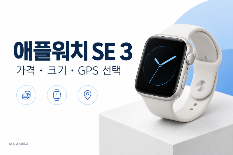 애플워치 SE 3 40mm 가격, GPS·밴드·충전 조건 확인해요