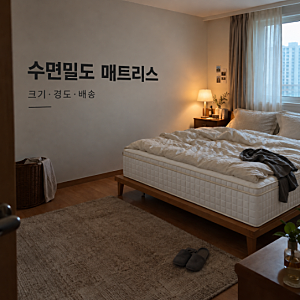 수면밀도 매트리스 미디엄하드 퀸 후기, 경도·배송·높이·쇼룸정보 까지 고르기 전 체크