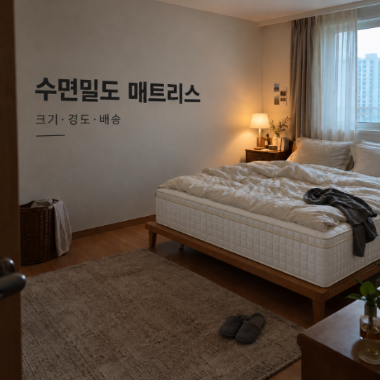 수면밀도 매트리스 미디엄하드 퀸 후기, 경도·배송·높이·쇼룸정보 까지 고르기 전 체크