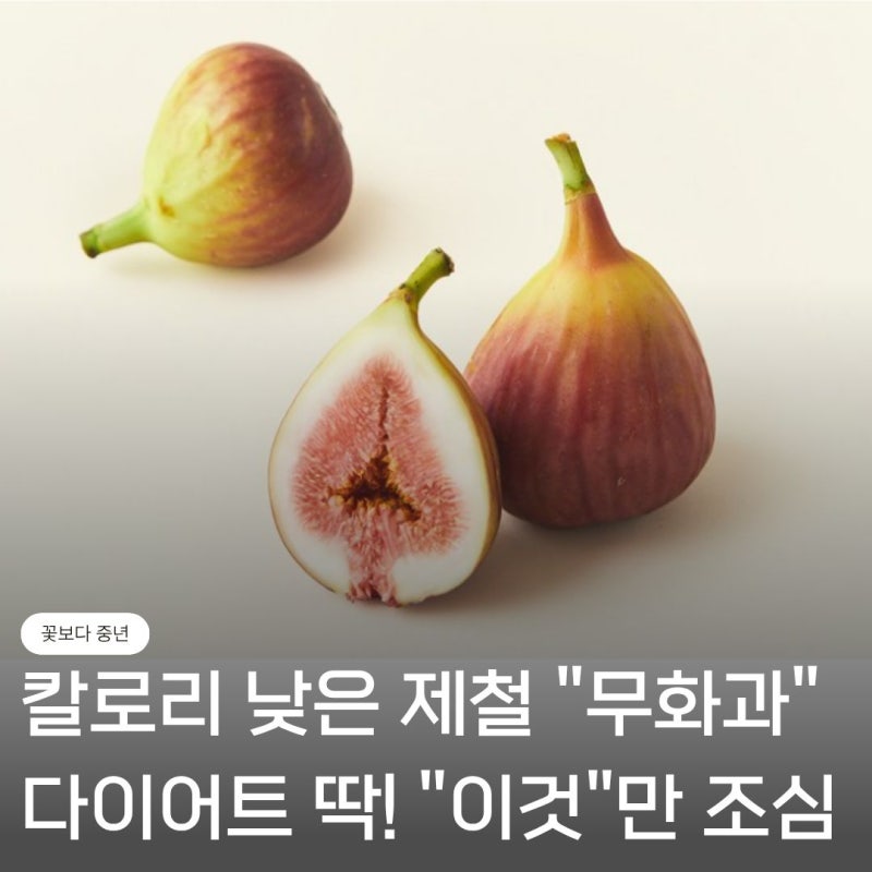낮은 무화과 칼로리 다이어트에 딱! "이것"만 조심하면 다이어트 성공