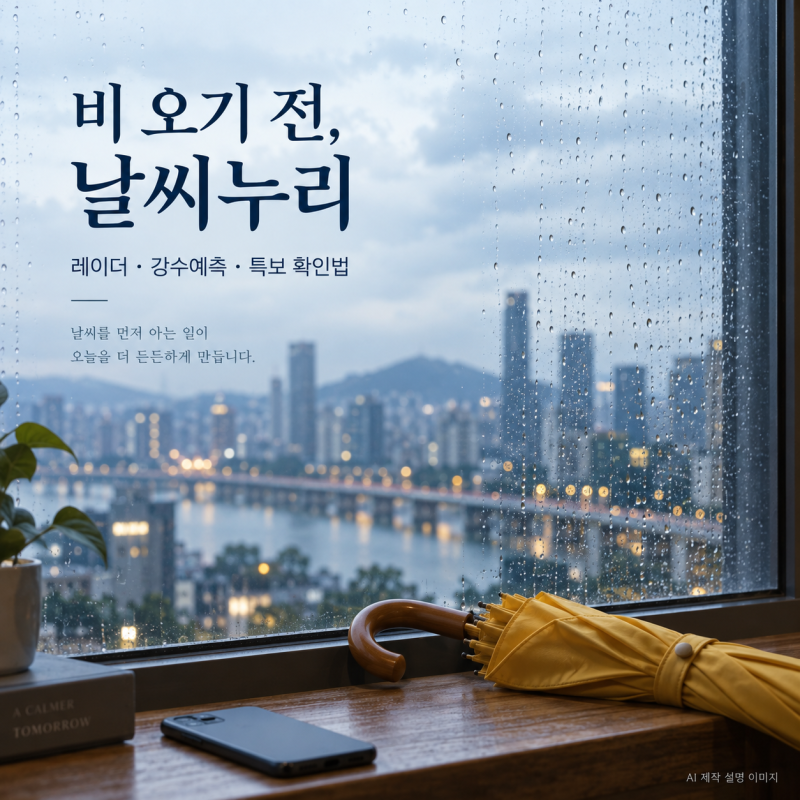 기상청 날씨누리 초단기 강수예측 보는 법｜레이더·특보 확인 순서