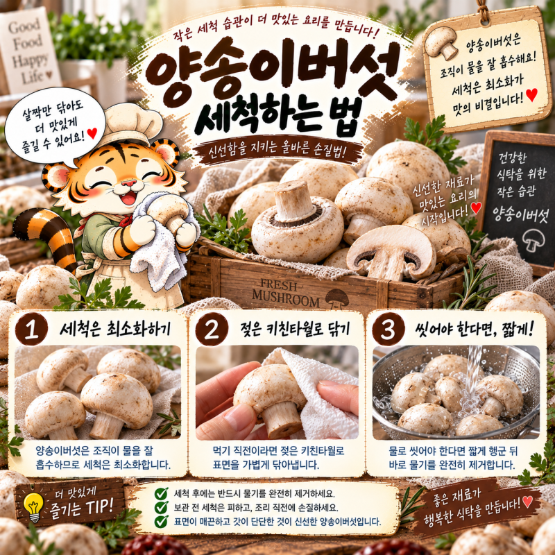 10월 제철 양송이버섯 껍질 벗기기 손질법 & 갈변 차단 레몬수 세척·진공 냉동 보관 가이드