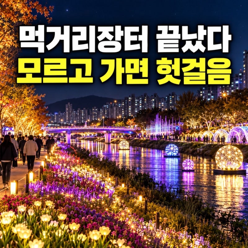 안양천 빛축제 기간 운영시간 주차 먹거리 총정리