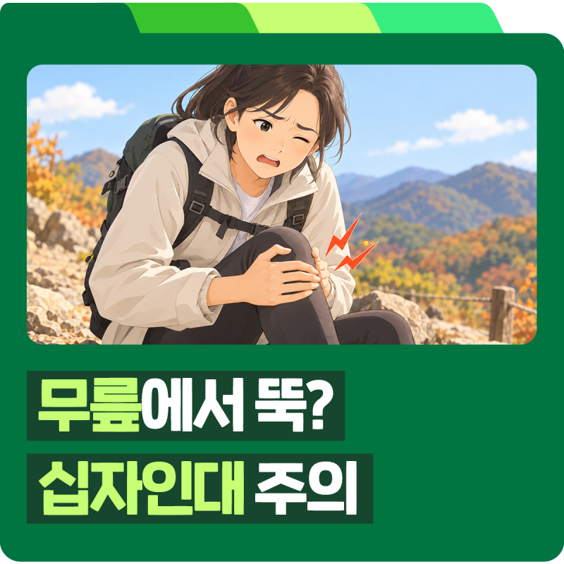 등산 후 갑작스러운 무릎통증, 단순 염좌일까? 십자인대 파열 증상부터 전방·후방십자인대 ....