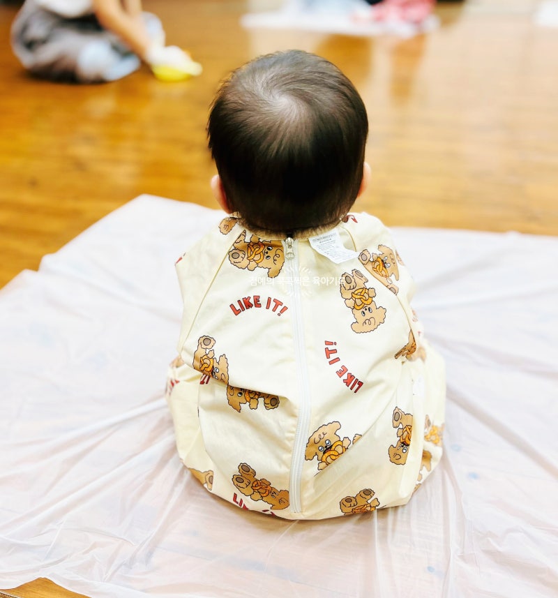 어린이집 미술가운 추천 내돈내산 후기(파우치·앞치마세트)