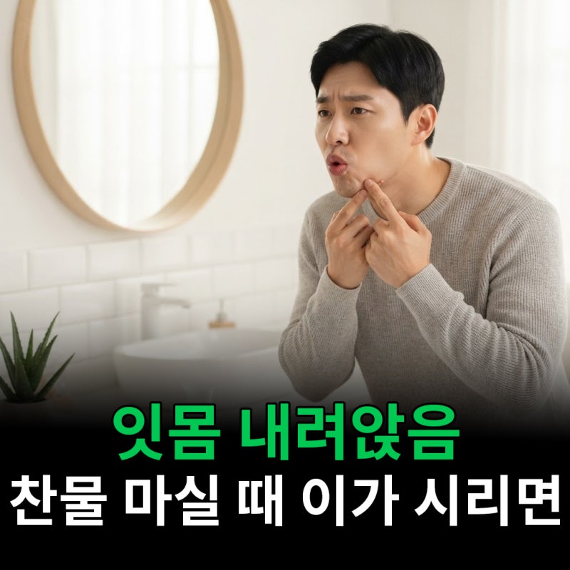 잇몸 내려앉음 찬물 마실 때 이가 시리다면