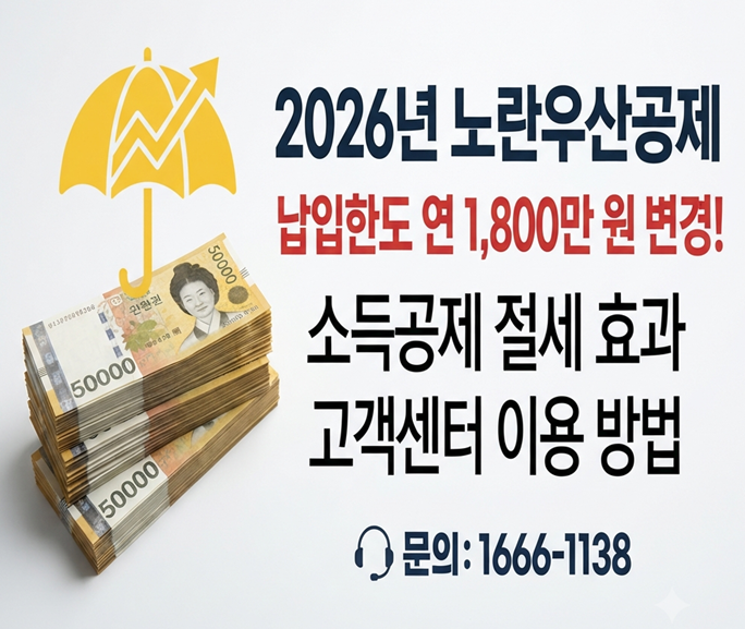 2026년 노란우산공제 납입한도 연 1,800만 원 변경! 소득공제 절세 효과와 고객센터 이용 방법