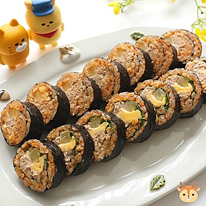 소풍도시락으로 좋은 간단김밥 불닭 참치마요김밥 만들기 불닭소스 레시피