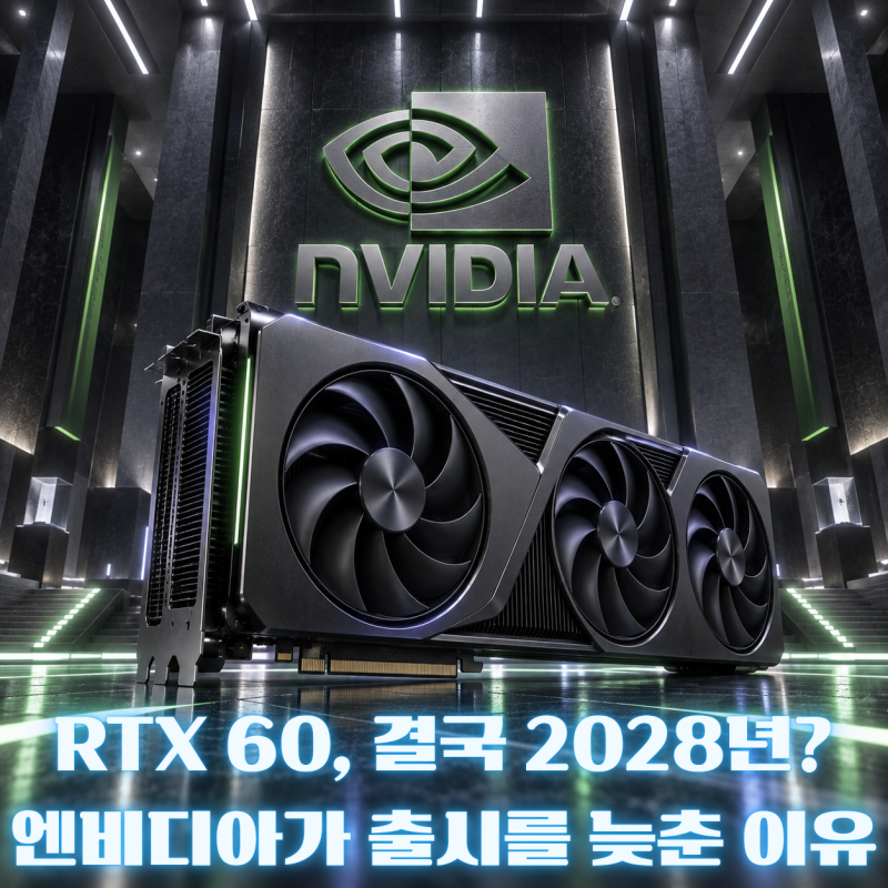 엔비디아 RTX 60 시리즈 2028년 출시설, 루빈 그래픽카드 연기 이유 총정리