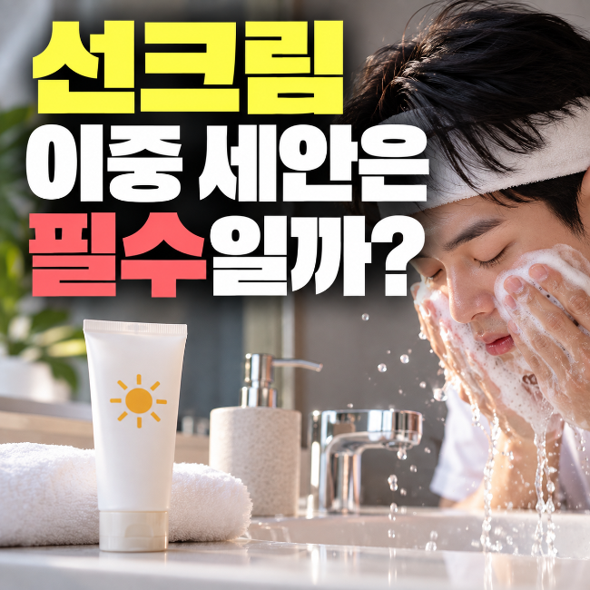 선크림 이중 세안은 필수일까?