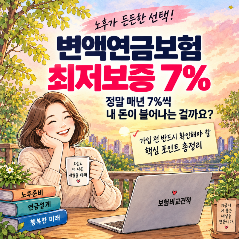 변액연금보험 최저보증 7%, 정말 매년 7%씩 내 돈이 불어나는 걸까요?