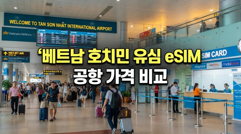 베트남 호치민 유심 eSIM 비교: 떤선녓 공항 현지 가격 및 개통 팁