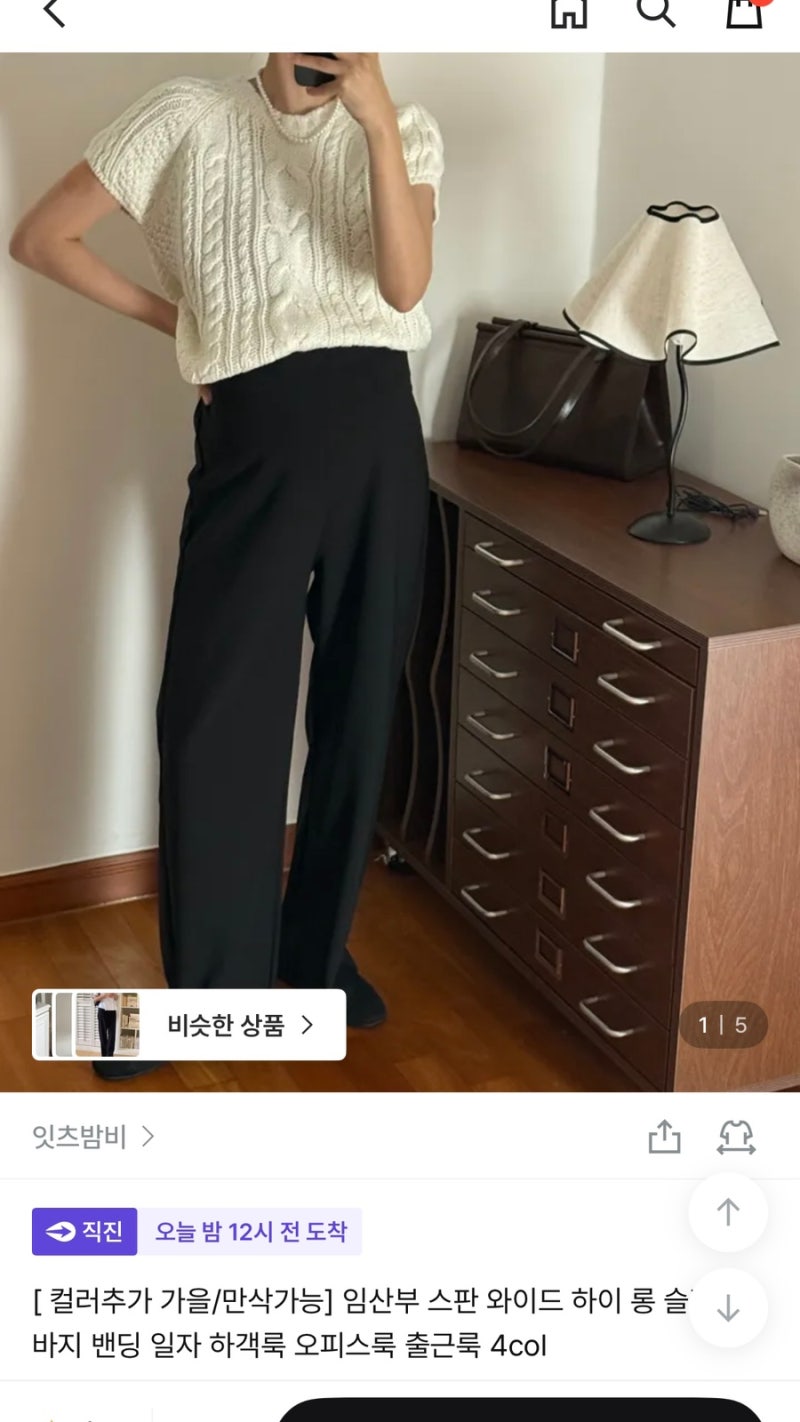 임부복 | 쌍둥이 임신 20주 임산부, 데일리룩 바지 뭐입지?(파르티멘토, 안다르, 잇츠밤비 추....